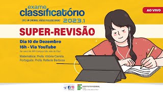 SuperRevisão do Exame Classificatório 20231  IFPICampus São João do Piauí [upl. by Khorma]