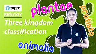 Three kingdom classification  Classification and nomenclature  Class 11 Biology [upl. by Welcy]