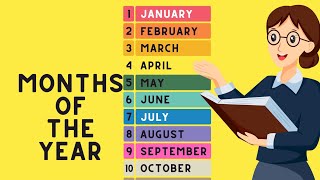 Months of the Year Song  12 Months of the YearKids Songs by The Learning Station shortsytshorts [upl. by Cirtap]