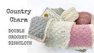 Quick and Easy Double Crochet Dishcloth Tutorial  Free Crochet Pattern on Blog [upl. by Naelopan]