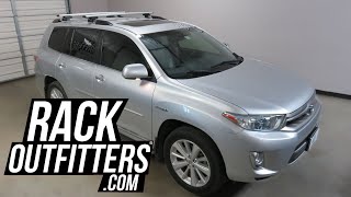 Toyota Highlander with Thule EVO Raised Rail WingBar EVO Roof Rack Crossbars [upl. by Afrika549]