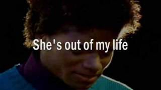 Michael Jackson Shes Out Of My Life Lyrics [upl. by Olegnaed]