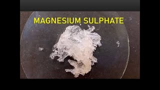 Preparation amp Properties of Magnesium sulphate [upl. by Thea]