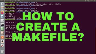 How to create a Makefile CC  Makefile Tutorial  Linux [upl. by Thgiled634]