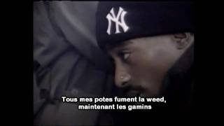 2pac  starin through my rear view Traduction unofficial video [upl. by Chrysler]