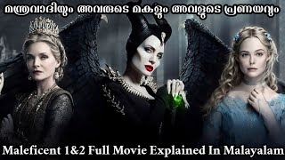 Maleficent 1 amp 2 Full Movie Explained In Malayalam  Fantasy Movie Explanation In Malayalam [upl. by Elletsirk235]