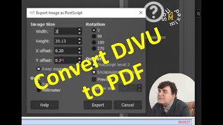 How to convert DJVU to PDF [upl. by Nitsej]