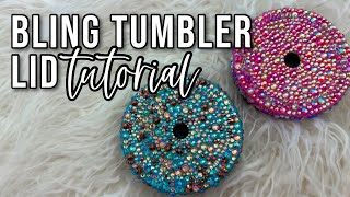 Rhinestone Lid Tutorial [upl. by Line]