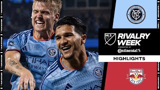 New York City FC vs New York Red Bulls  Hudson River Derby  Full Match Highlights  May 18 2024 [upl. by Hunt]