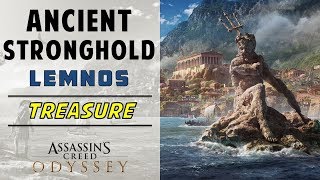 Ancient Stronghold Lemnos  Loot Treasure Chest Location  ASSASSINS CREED ODYSSEY [upl. by Wheelwright]