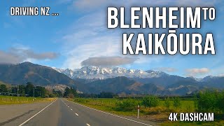 Driving New Zealand Blenheim to Kaikōura 4K [upl. by Olvan]