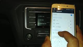 Como conectar el Bluetooth de un vw gol vento polo [upl. by Elnar]