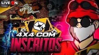 ❤️AO VIVO FREE FIRE❤️ revelando os melhores ❤️4X4 6X6 COM INSCRITOS ❤️SALA PERSONALIZADA ❤️7k [upl. by Balthazar339]