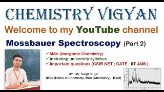 Mossbauer Spectroscopy  Part 2  MSc Inorganic Chemistry  Important questions [upl. by Lekim181]