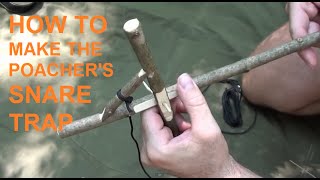 How to make the poachers snare trap [upl. by Haldeman]