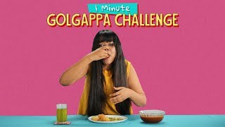 Ok Tested 1 Minute Golgappa Challenge [upl. by Kerwinn702]