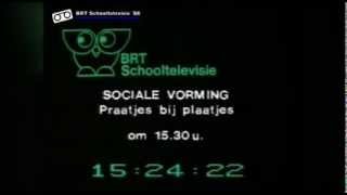 BRT TV1 Schooltelevisie Klok  Closedown 1988 [upl. by Moira]