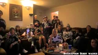 Seattle Seahawks Fan Reaction VS Patriots Superbowl XLIX 49 [upl. by Drucy705]