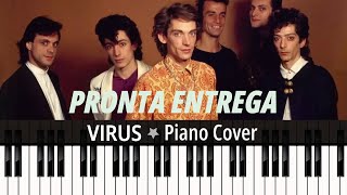 PRONTA ENTREGA 1985 VIRUS  TUTORIAL piano cover  sheet music [upl. by Hendrix]