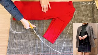 You dont need to be a tailor Sewing coats  ponchos this way is quick and easy [upl. by Kappel]