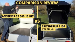 Comparison between the Anssems GT 500 151HT v Brenderup 1150 with Abs Lid FULL REVIEW [upl. by O'Conner]