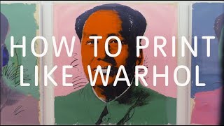 How to Print Like Warhol  Tate [upl. by Nittirb]