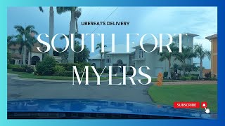 Lets Take A Drive 153  UberEats Delivery  Fort Myers Florida [upl. by Alejandrina]