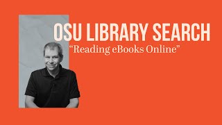 OSU Library Search Reading eBooks online [upl. by Lettie]