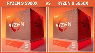 Comparison between Ryzen 9 5900x vs Ryzen 9 5950x  Which one is best [upl. by Knute]