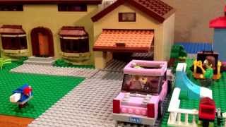 Lego Simpsons intro scene  stop motion fun [upl. by Lednar31]