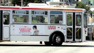 Muni Rt 33 Stanyan at Market St and Clayton St San Francisco [upl. by Animaj]