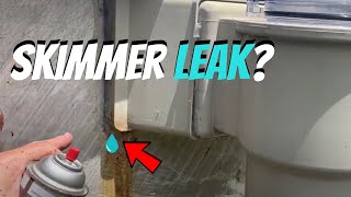 How to Quickly and Easily Best Fix a Leaking Pool Skimmer [upl. by Ennaxxor]