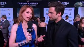 Captain America The Winter Soldier Premiere Interviews [upl. by Graff]