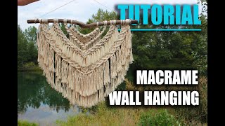 DIY Macrame Wall Hanging  exclusive tutorial by Macramessage [upl. by Anneiv380]