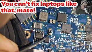 A wellknown youtuber fixed this laptop before a proper dodgy repair D [upl. by Jyoti461]