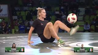 World Freestyle Football Championship 2023 🇰🇪  Womens Top 8 Yoanna vs Mélody [upl. by Schott]