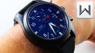 IWC Pilots Watch Chronograph Top Gun Edition IW388001 Luxury Watch Review [upl. by Rhu]