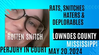 Rats Snitches Haters and Deplorables Lowndes county Mississippi 2024 [upl. by Matta]