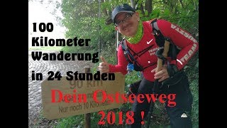 Ostseeweg 2018  100 KilometerWanderung an der Ostsee  Video direkt von der Strecke [upl. by Kimbra13]