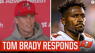 Tom Brady responds to Antonio Brown release accusations made  CBS Sports HQ [upl. by Nodnas]