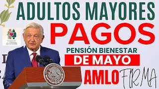 ✍️AMLO Firma PAGOS PENSIÓN🔴ATENCIÓN ADULTOS MAYORES📢CUANDO Y CUANTO RECIBIRAS⬆️⬆️ [upl. by Egdamlat]