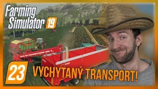 VYCHYTANÝ TRANSPORT SLÁMY  Farming Simulator 19 23 [upl. by Leupold838]