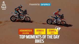 Bikes Top moments  Stage 6  Dakar2024 [upl. by Ocer]