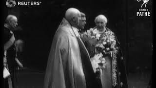 Historic Maundy Money ceremony at Westminster Abbey  King Edward inspects 3rd Battalion G1936 [upl. by Jopa470]