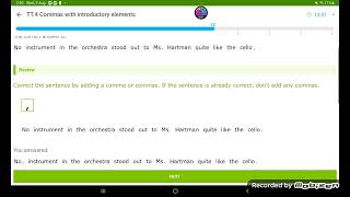 Commas with introductory elements  grade 5 [upl. by Aneladgam357]