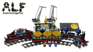 Lego Classic 9V Railroad 4565 Freight and Crane Railway  Lego Speed Build Review [upl. by Falcone987]