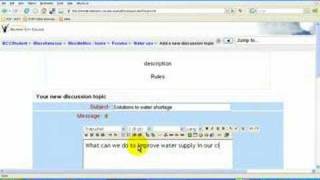 Opening a forum in Moodle [upl. by Amol153]