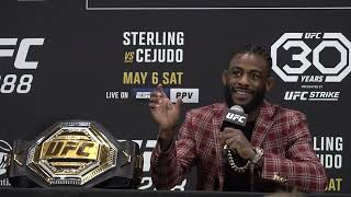 Aljamain Sterling UFC 288 Post Fight Interview [upl. by Akinirt]