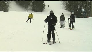 Fresh snow at Berkshire East for Learn to Ski and Snowboard Day [upl. by Tram]