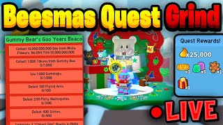 COMPLETING The BEESMAS QUESTS Insane Rewards  Bee Swarm Simulator [upl. by Eulalie]